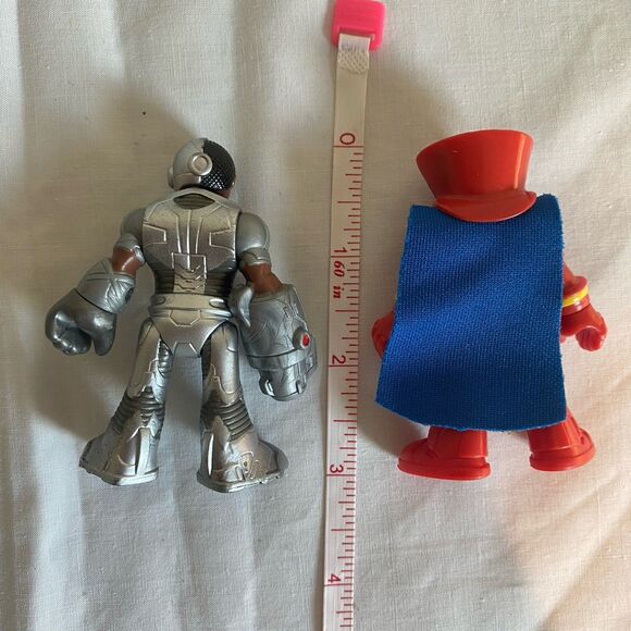 Cyborg And Red Tornado 3” Action Figures - Picture 2 of 2